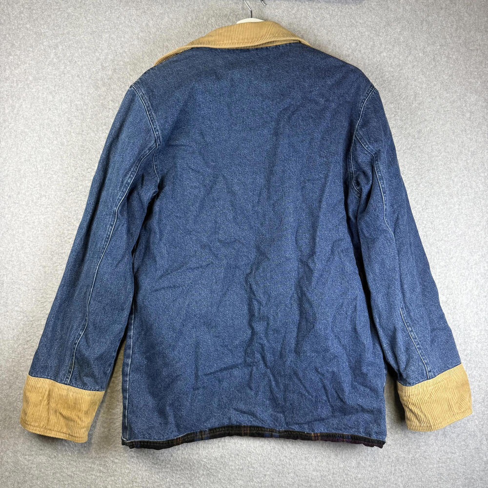 Vintage Herman Geist Men's Size XS Reversible Denim Lined Jacket Chore Coat - Picture 6 of 7